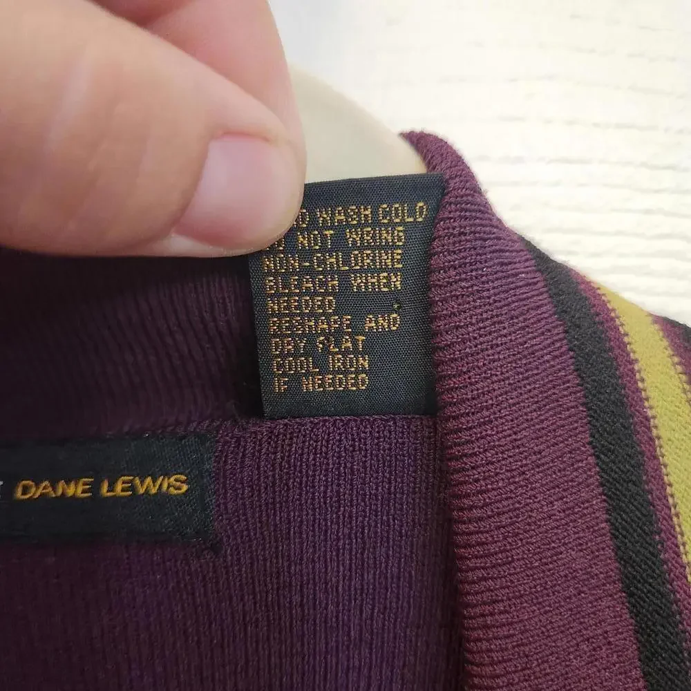 Grace Dane Lewis Women's Elegant Purple Blouse - Size Small - Picture 3 of 8